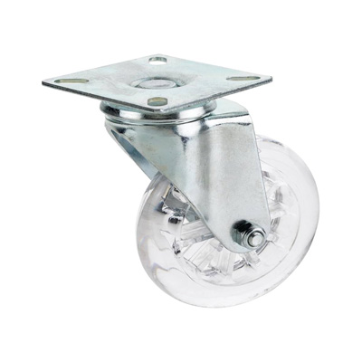 CASTER WHEEL CLEAR 1.5''SWIVEL